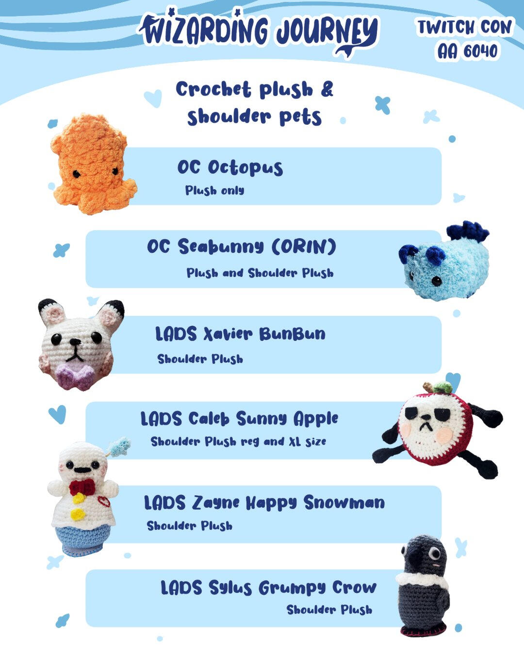 crochet shoulder pet plush